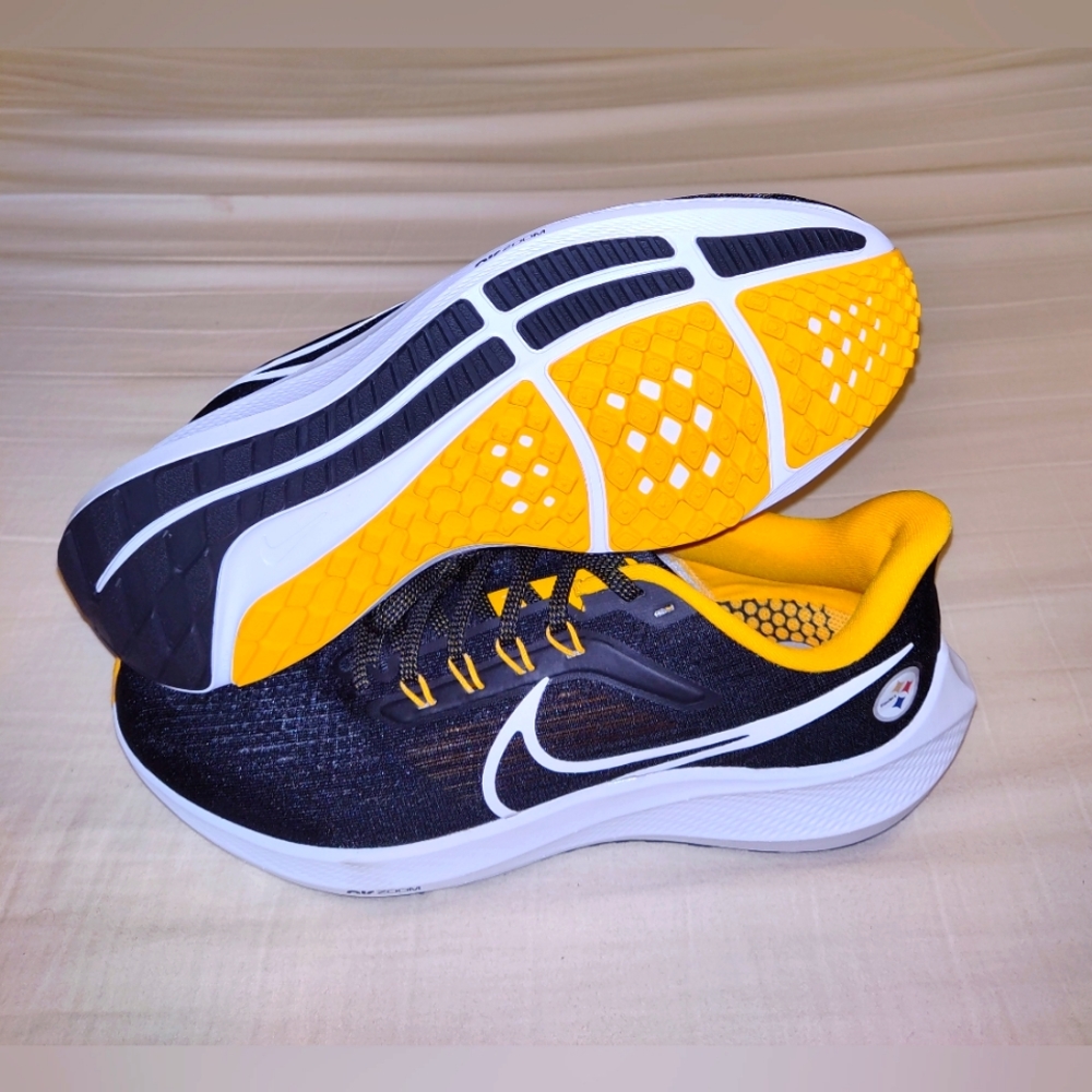 Nike Air Zoom Pegasus 39 Pittsburgh Steelers Sneakers Black Men’s Size 12